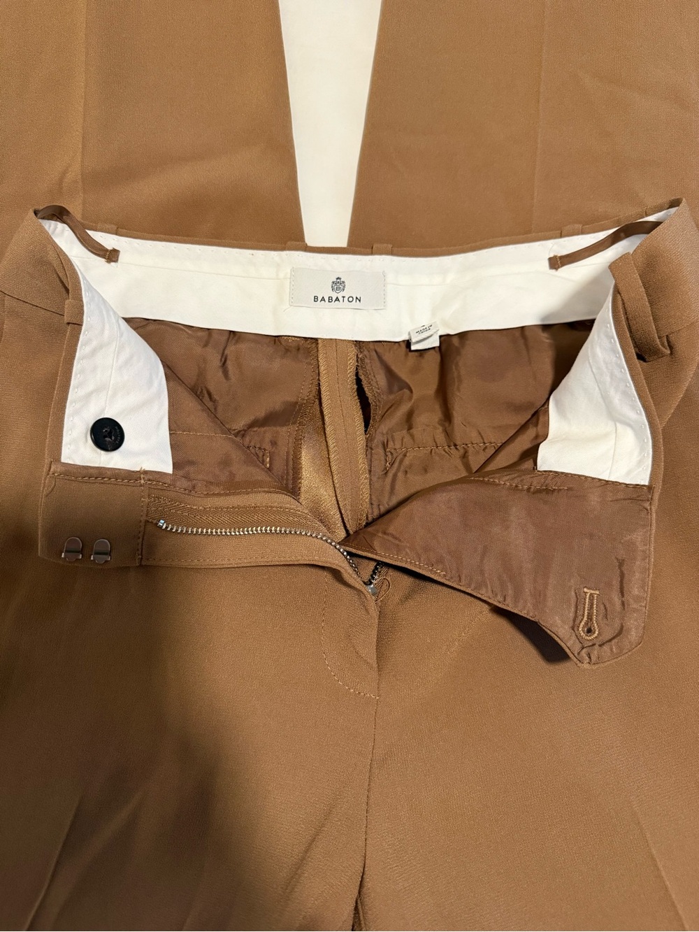 Aritzia Babaton High Rise Tan Trousers Size 4 - Picture 2 of 9